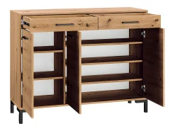 Petits-Meubles Móvel De Arrumação|Sapateira*Sapateira 3 portas 2 gavetas Liora madeira 94cm Natural claro