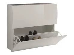 Sapateira Andrea, Armário multiuso com 2 portas dobráveis, Sapateira de entrada, 100% Fabricado na Itália, 101x27h82 cm, brilhante*Dmora Sale