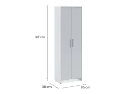 Sapateira Dabakumo, MObile sapateira, armário de entrada multiusos, armário de calçado, 65x38h197 cm,*Dmora Outlet
