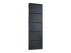 Sapateira Dandracchi, Sapateira de metal,Armário de entrada multiuso,Armário para calçado, 50x15h172 cm,^Dmora Sale