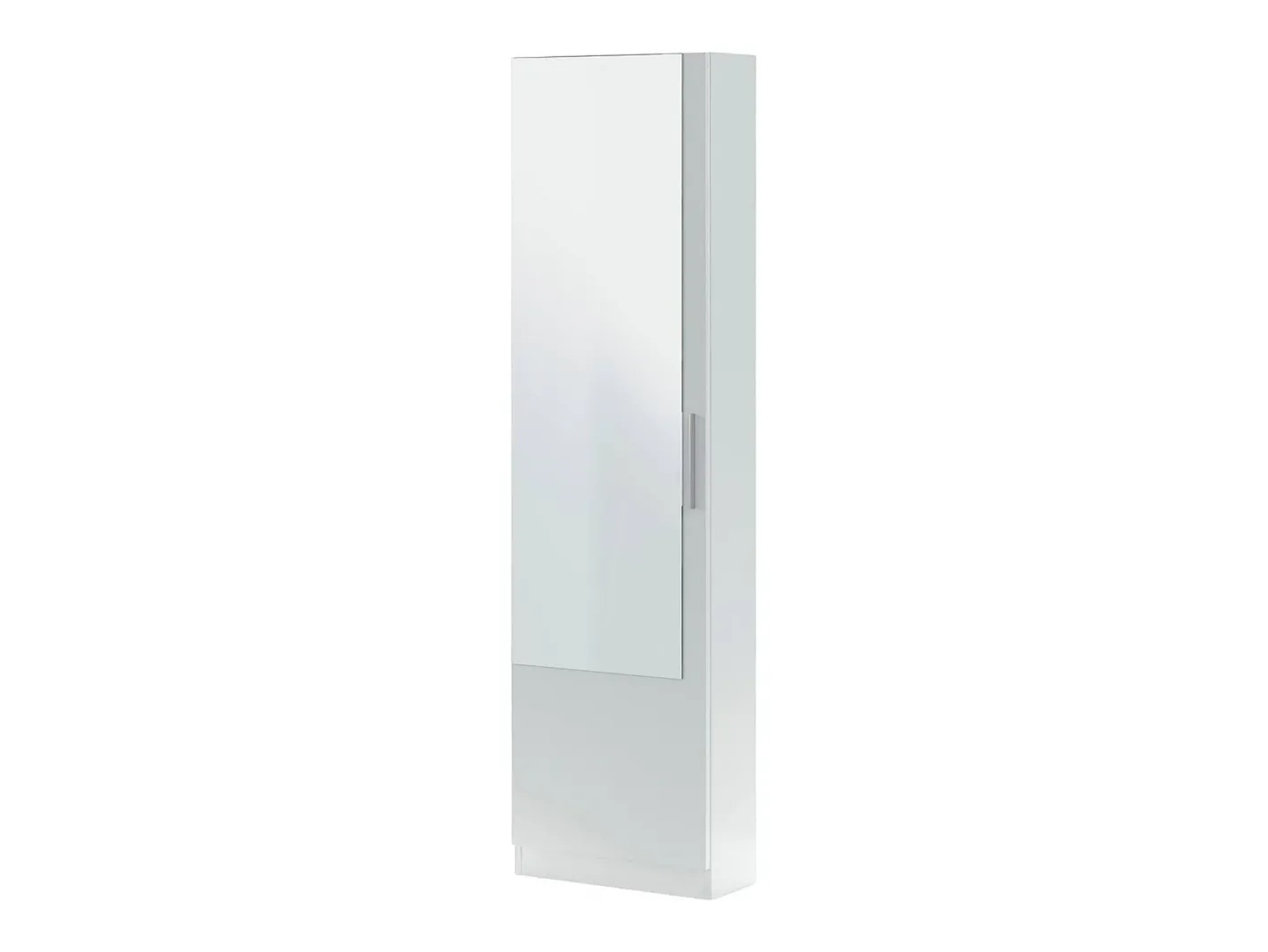 Sapateira Dcozzol, Sapateira alta com 1 porta, Sapateira moderna, Armário de entrada com espelho, 50x22h180 cm,^Dmora Outlet