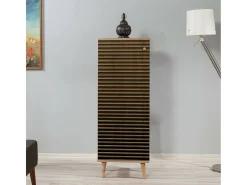 Sapateira DGrandin, Armário de sapato, Armário de entrada multiuso, Armário de calçado, 50x38h135 cm, Carvalho*Dmora Best