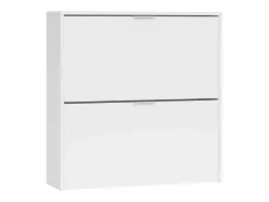 Sapateira Dighina, Sapateira com 2 portas dobráveis, Sapateira de entrada baixa, Armário baixo, 75x22h76 cm,^Dmora