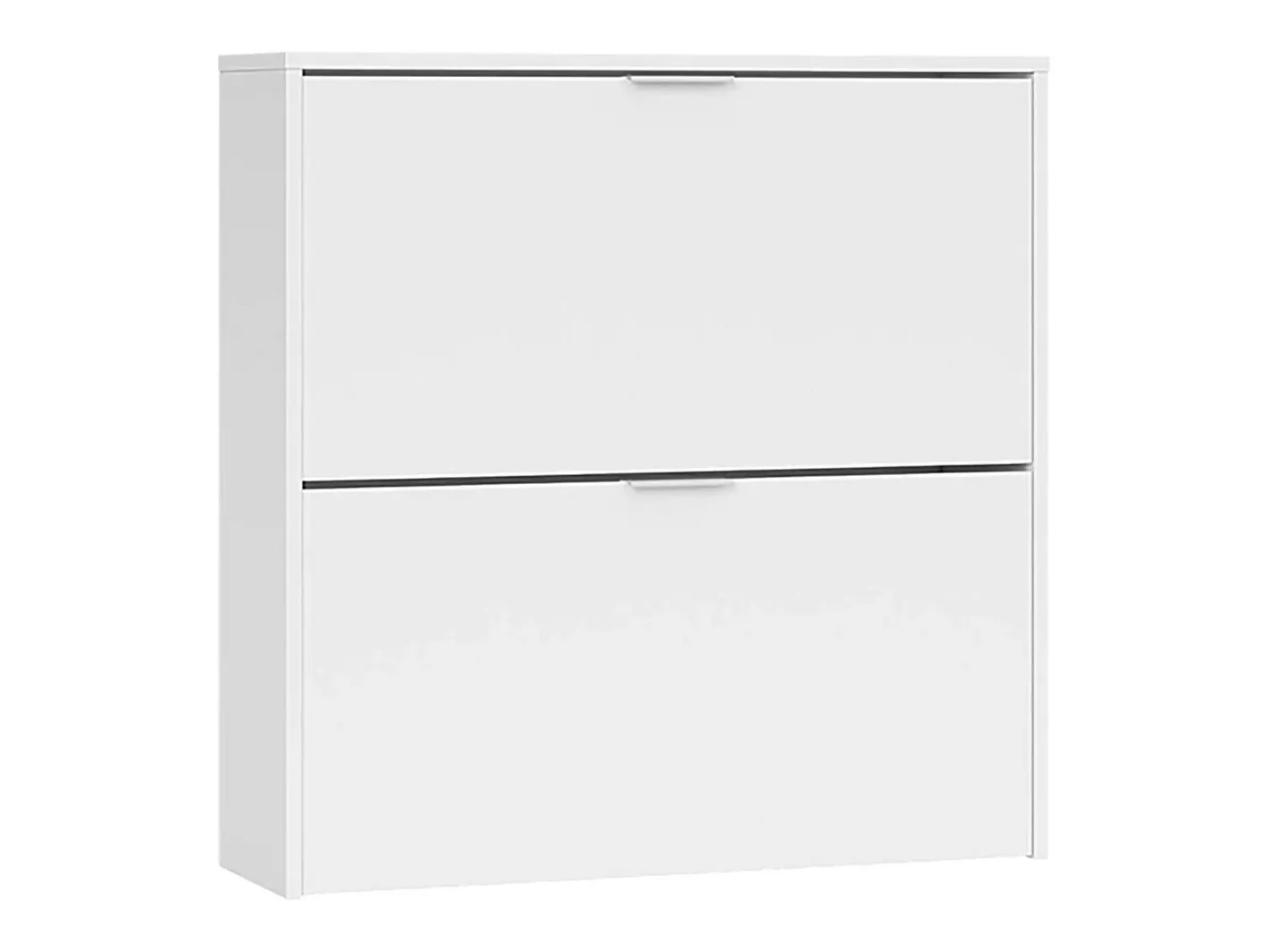Sapateira Dighina, Sapateira com 2 portas dobráveis, Sapateira de entrada baixa, Armário baixo, 75x22h76 cm,^Dmora