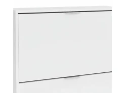 Sapateira Dighina, Sapateira com 2 portas dobráveis, Sapateira de entrada baixa, Armário baixo, 75x22h76 cm,^Dmora