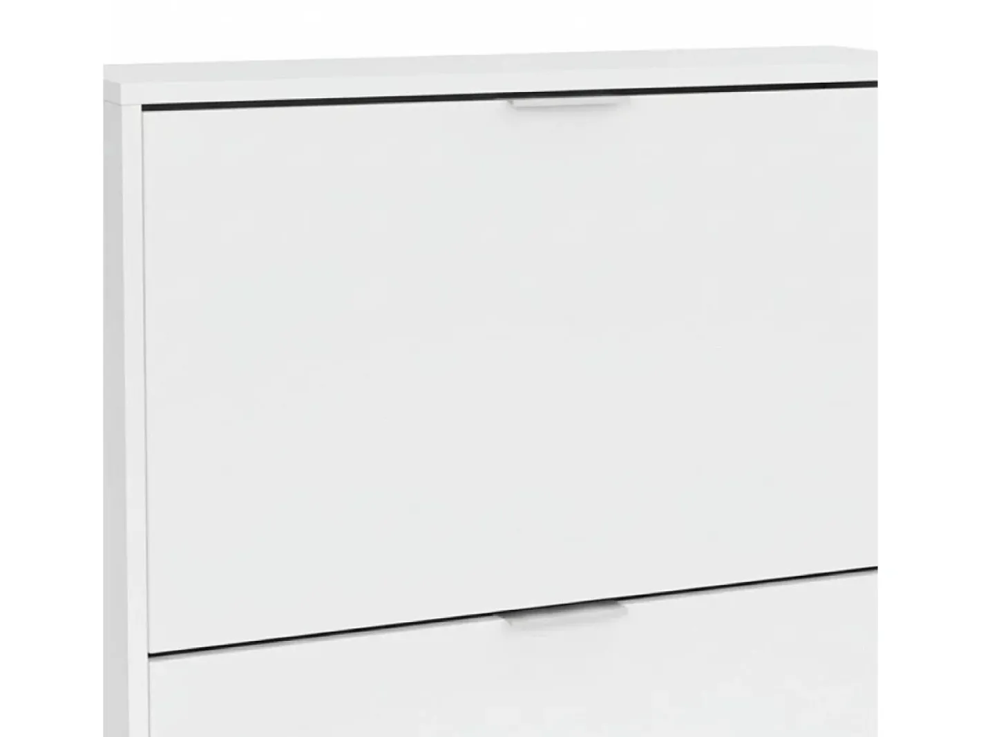 Sapateira Dighina, Sapateira com 2 portas dobráveis, Sapateira de entrada baixa, Armário baixo, 75x22h76 cm,^Dmora