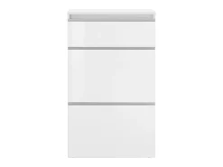Sapateira Dlogarz, Armário multiuso com 2 portas e 1 porta basculante, Sapateira de entrada, 100% Fabricado na Itália, 60x27h108 cm, brilhante*Dmora Discount