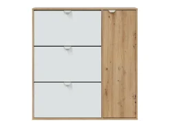 Sale Sapateira Dmodic, sapateira de entrada com 4 portas, guarda-roupa que economiza espaço, 105x24h112 cm, e Carvalho Móvel De Arrumação|Sapateira
