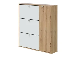 Sale Sapateira Dmodic, sapateira de entrada com 4 portas, guarda-roupa que economiza espaço, 105x24h112 cm, e Carvalho Móvel De Arrumação|Sapateira