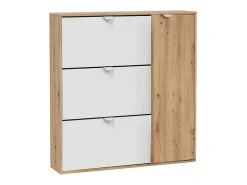 Sale Sapateira Dmodic, sapateira de entrada com 4 portas, guarda-roupa que economiza espaço, 105x24h112 cm, e Carvalho Móvel De Arrumação|Sapateira