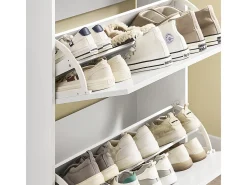 Sapateira dobrável para 12 pares, economizadora de espaço, na cor branca*Sobuy New