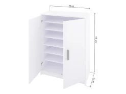 duehome Móvel De Arrumação|Sapateira*Sapateira Liam 75 Blanco Cinzento