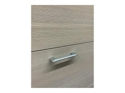 Sapateira Margherita, Móvel de entrada multiuso com 5 portas sanfonadas, Sapateira moderna, 100% Fabricado na Itália, 67x18h184 cm, Larício*Dmora