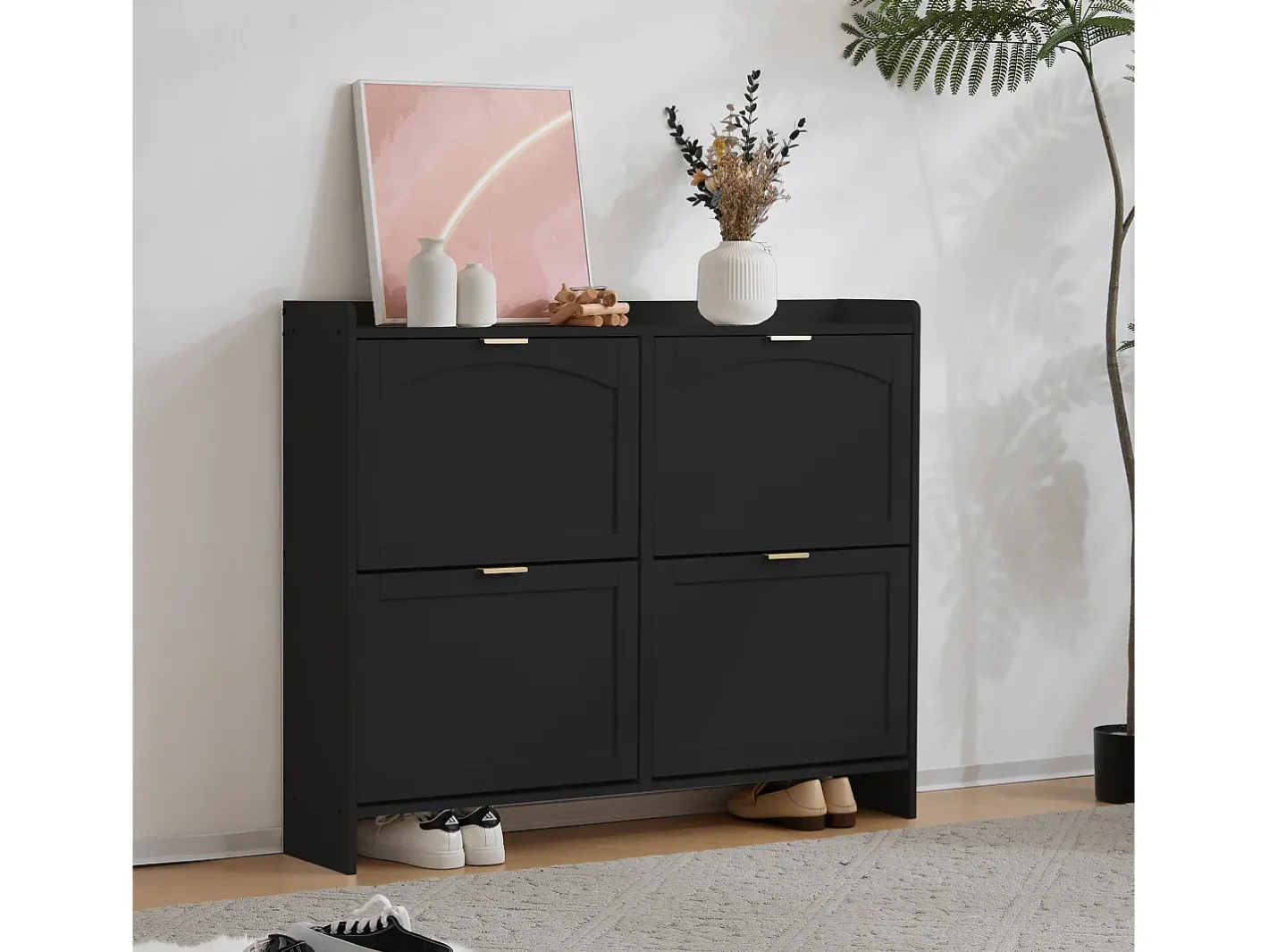 Sapateira moderna - 4 compartimentos rebatíveis -^ModernLuxe Best