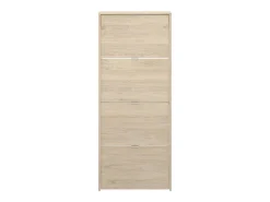 Sapateira Vettore, sapateira de entrada que economiza espaço, sapateira com 4 portas dobráveis, 61x25h149 cm, carvalho^Dmora Hot