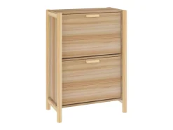 vidaxl Móvel De Arrumação|Sapateira*Sapateira em Madeira de Engenharia 57,5x33x80 cm Natural Natural claro