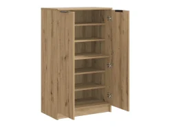 vidaxl Móvel De Arrumação|Sapateira*Sapateira 59x35x100,5cm derivados de madeira carvalho artisiano Natural claro