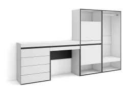 Outlet Sapateira, 247x35x145cm, Para quarto, dormitório, Roupeiro aberto, Cómoda, Toucador, Móvel De Arrumação|Sapateira