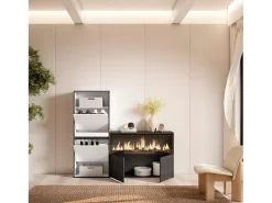Best Sapateira, 167x35x145cm, Para quarto, dormitório, Lareira eléctrica XXL, Móvel De Arrumação|Sapateira