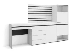 Sapateira, 237x35x145cm, Para quarto, dormitório, Cómoda, Tiras Deco. Madeira, Toucador,^Skraut Home Hot