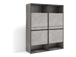 Best Sapateira, 120x35x145cm, Para quarto, dormitório, Armário de Sapatos, Cimento Móvel De Arrumação|Sapateira