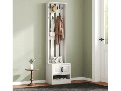Best Sapateira/armário com 2 portas + painel traseiro com 8 ganchos - 50 x 36 x 190 cm - aglomerado - Móvel De Arrumação|Sapateira