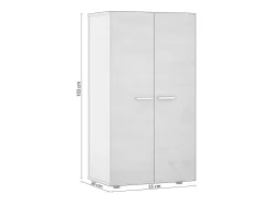 Sapateiro Cody Blanco brillo - Gris cemento^duehome Outlet