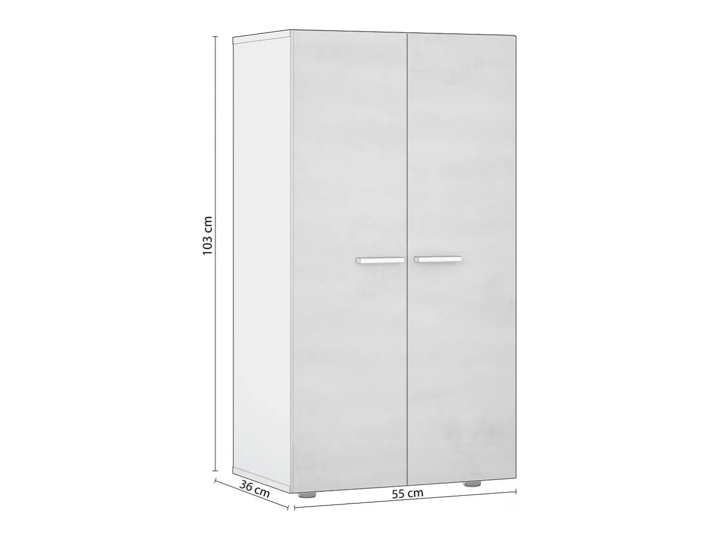 Sapateiro Cody Blanco brillo - Gris cemento^duehome Outlet