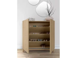 Discount Sapateiro/Móvel organização - H90cm x L90cm x P27cm carvalho dourado - Copenhague Móvel De Arrumação|Sapateira