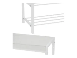 Vicco Móvel De Arrumação|Sapateira*Schuhbank 80x30x52 borneo Branco