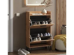 Vicco Móvel De Arrumação|Sapateira*Schuhkipper carvalho wotan 59.8x25x100 amber Natural escuro