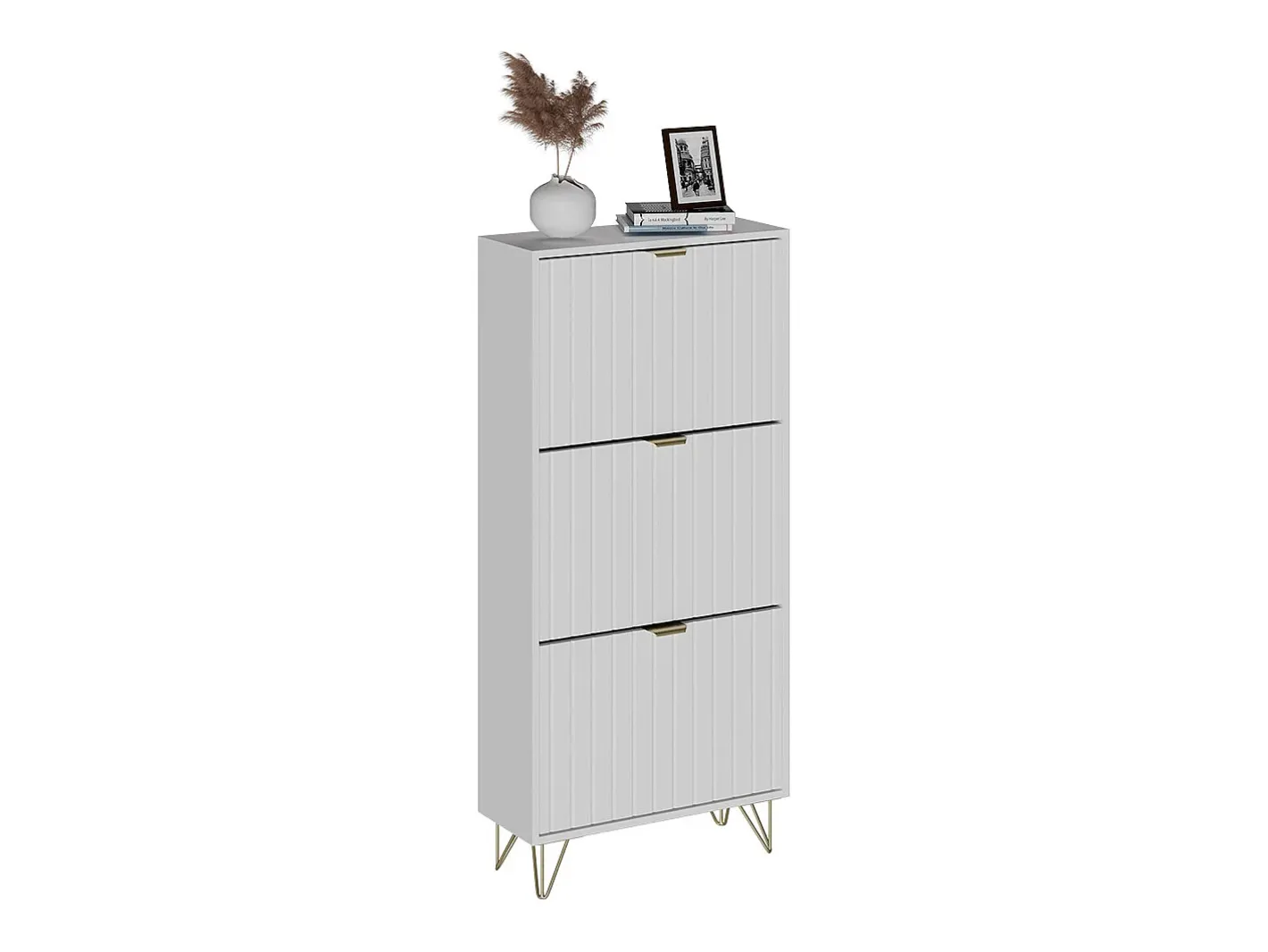 Vicco Móvel De Arrumação|Sapateira*Schuhschrank 60x23.5x128.5 helge Branco