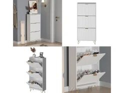 Vicco Móvel De Arrumação|Sapateira*Schuhschrank 60x23.5x128.5 helge Branco