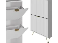Vicco Móvel De Arrumação|Sapateira*Schuhschrank 60x23.5x128.5 helge Branco