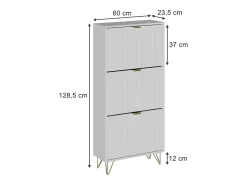 Vicco Móvel De Arrumação|Sapateira*Schuhschrank 60x23.5x128.5 helge Branco