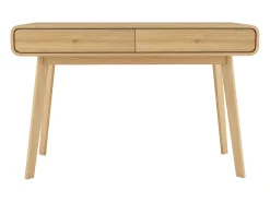Loft24 Consola*Secretária com 2 portas em nogueira e aglomerado branco Natural claro