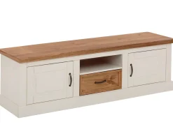 Loft24 Móvel De Tv*Selma | Tábua baixa 160 cm com 2 portas Branco