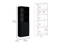 Set Triplo de Bibliotecas Munds Concept: Organização Inteligente, Estantes Abertos e Elegância Minimalista em um Só Conjunto^TuHome Outlet