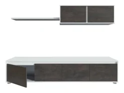 Sistema de parede Damatte, móvel de sala de TV, composição de conjunto de sala, conjunto de sala com móvel de parede, 200x41h43 cm, e Ã