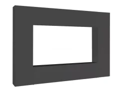 Sistema de parede Dgirm, conjunto de sala de TV com 4 portas, móveis de sala multiuso, 100% Fabricado na Itália, 260x30h180 cm, Antracite*Dmora Clearance