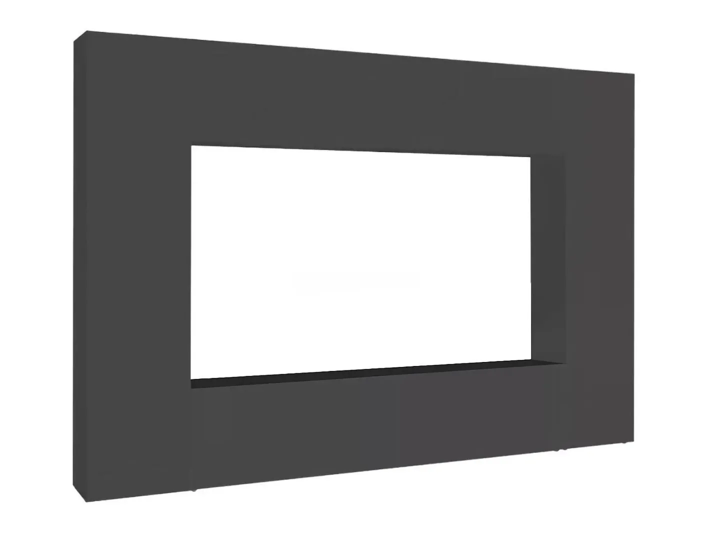Sistema de parede Dgirm, conjunto de sala de TV com 4 portas, móveis de sala multiuso, 100% Fabricado na Itália, 260x30h180 cm, Antracite*Dmora Clearance