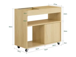 armário baixo, Armário com rodas, armário multifuncional FBT152-N^Sobuy Discount