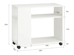 armário baixo, Armário com rodas, armário multifuncional FBT34-W^Sobuy Sale