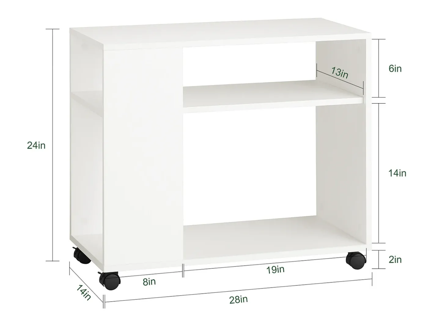 armário baixo, Armário com rodas, armário multifuncional FBT34-W^Sobuy Sale