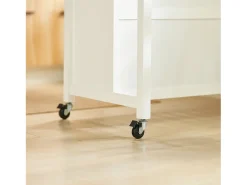 Sobuy Móvel De Arrumação*armário de cozinha, carrinho de cozinha, carrinho de cozinha com rodas FKW74-WN Branco