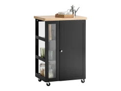 armário de cozinha, carrinho de cozinha, carrinho de cozinha com rodas FKW75-SCH*Sobuy Outlet