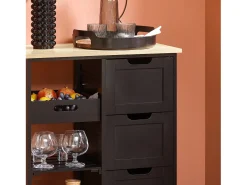 armário de cozinha, carrinho de cozinha, carrinho de cozinha com rodas FKW79-SCH Móvel De Arrumação