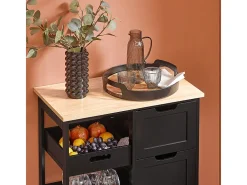 armário de cozinha, carrinho de cozinha, carrinho de cozinha com rodas FKW79-SCH Móvel De Arrumação