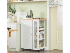 armário de cozinha, carrinho de cozinha, carrinho de cozinha com rodas FKW75-WN^Sobuy Online