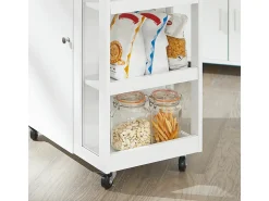 armário de cozinha, carrinho de cozinha, carrinho de cozinha com rodas FKW75-WN^Sobuy Online